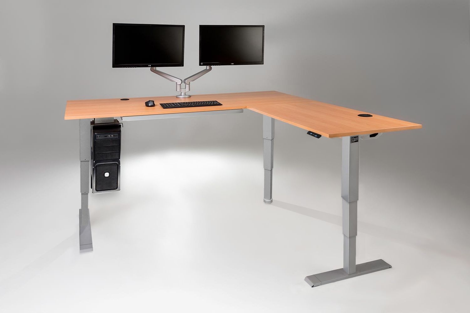 The Multitable Electric L Shaped Standing Desk (View 20 of 20)