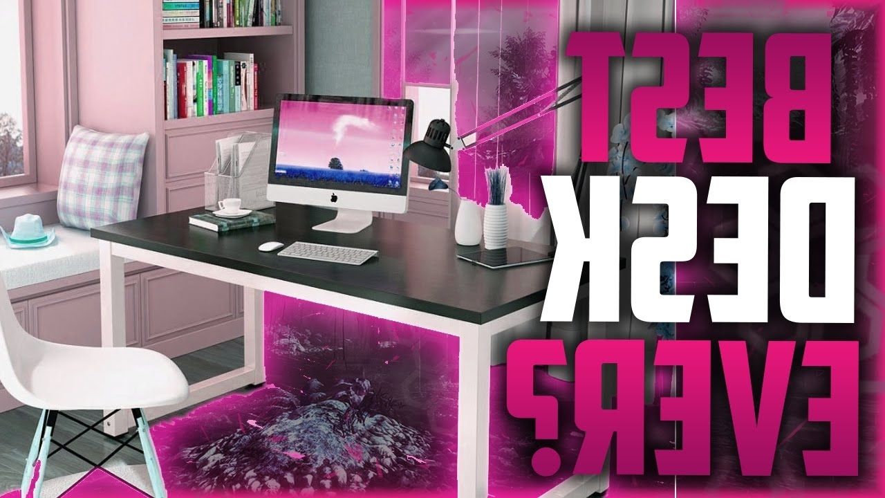 The Ultimate Desk For Your Gaming Setup! Tribesigns Modern Style Intended For Preferred Pink Computer Desks (View 16 of 20)