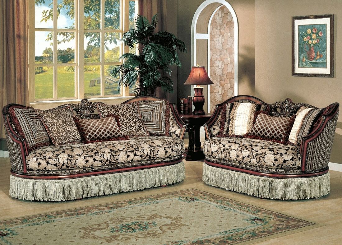Traditional Fabric Sofa Set Y (View 1 of 20)