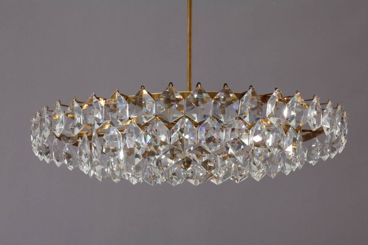 Trendy Vienna Crystal Chandeliers With Regard To Modernist Crystal Glass Chandelier Hexagonal Drop Shape Crystals (View 1 of 20)