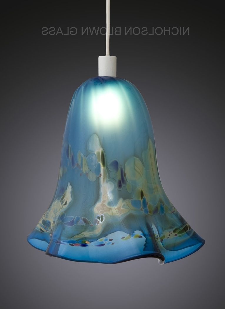 Turquoise Blown Glass Chandeliers Inside Widely Used Nicholson Blown Glass Pendant Lighting (View 16 of 20)