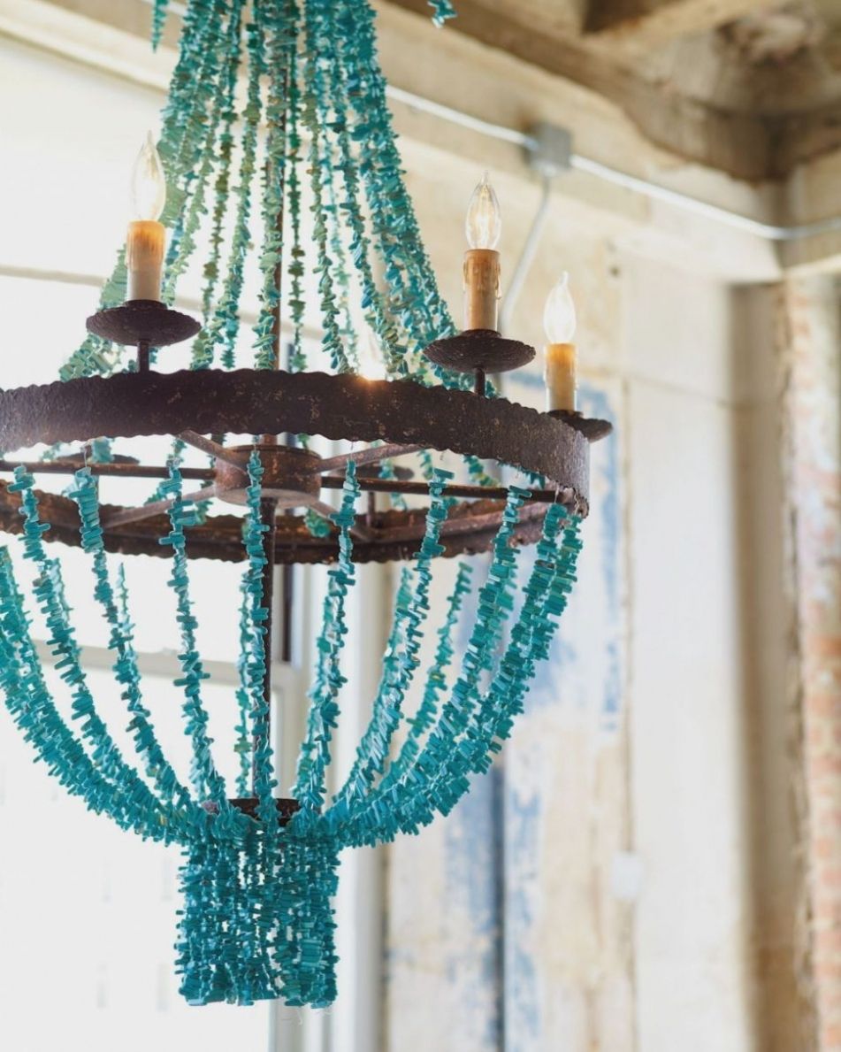 Featured Photo of 20 Ideas of Turquoise Chandelier Lights