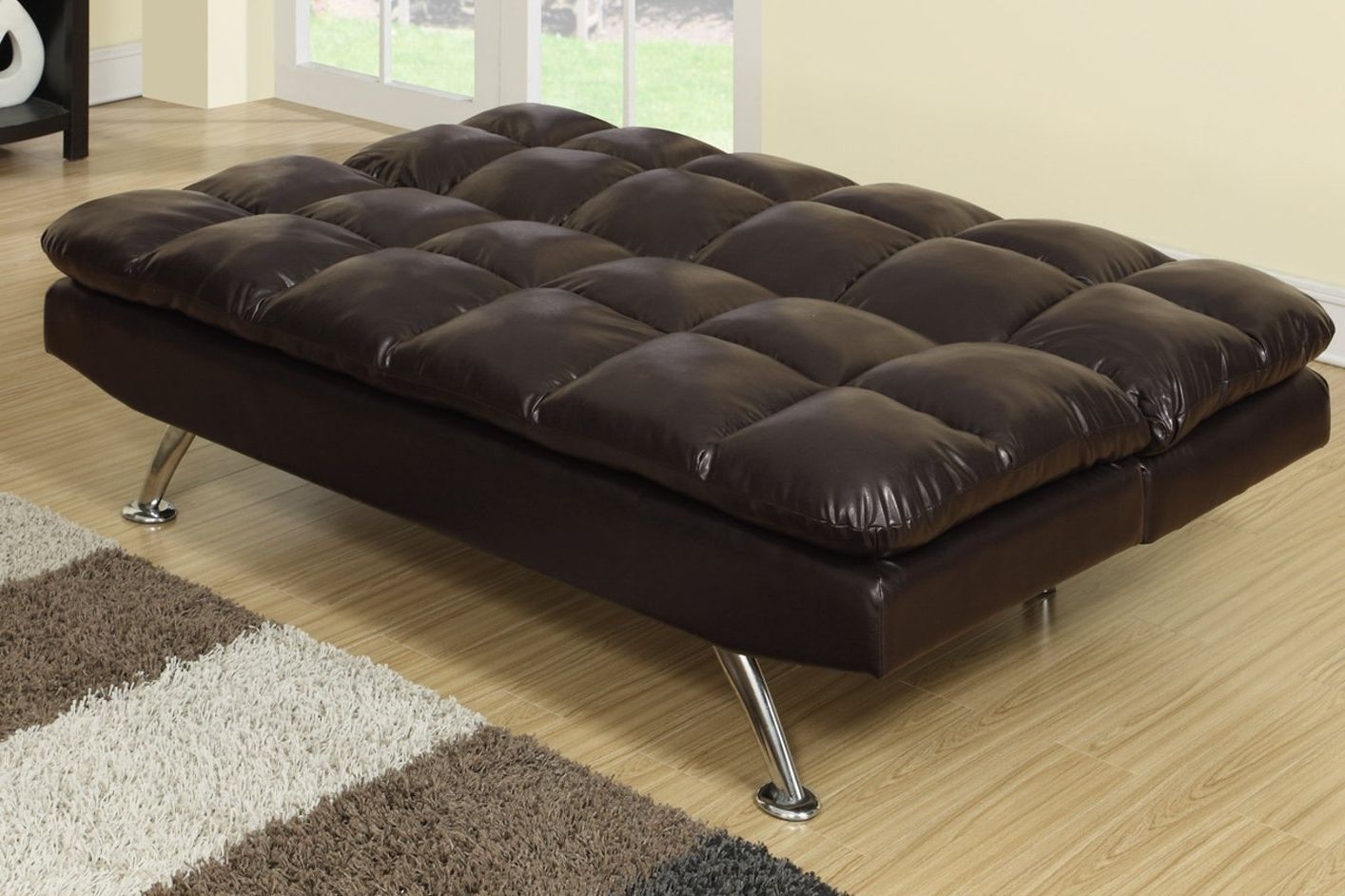 Twin Sofa Chairs Within Widely Used Brown Leather Twin Size Sofa Bed – Steal A Sofa Furniture Outlet (View 20 of 20)