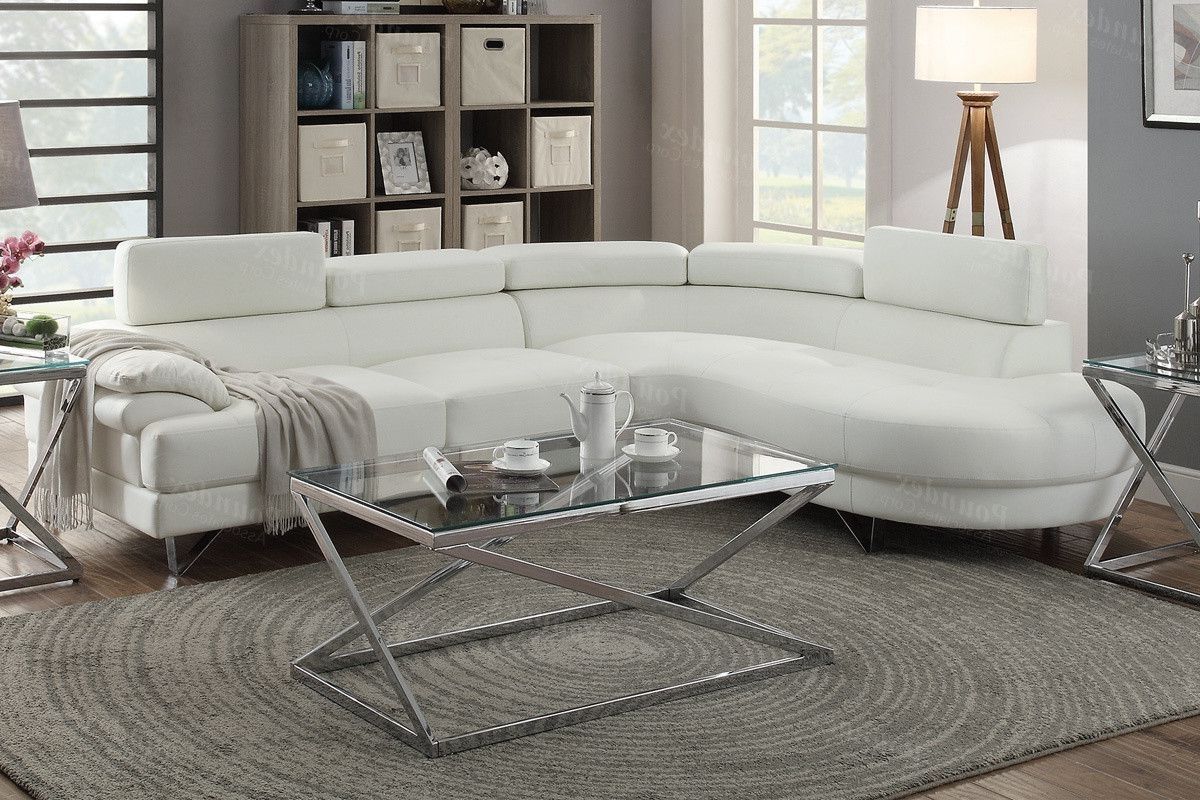 Ventura County Sectional Sofas Throughout Well Liked Poundex 2 Pcs Sectional Sofa F6985 $618 Description : The Future (View 8 of 20)