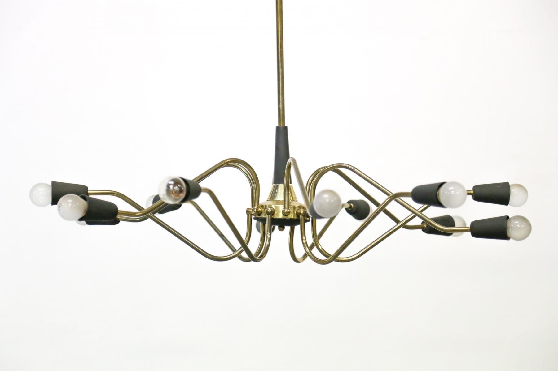 Vintage Italian Chandelier From Stilnovo For Sale At Pamono Pertaining To Most Current Vintage Italian Chandelier (View 6 of 20)