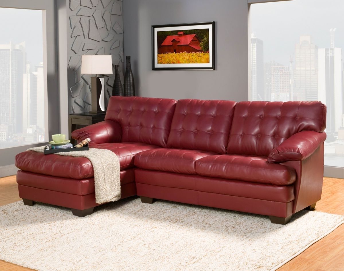 Well Known Beautiful Red Leather Sectional Sofa With Chaise Photos Within Red Leather Sectionals With Chaise (Photo 1 of 20)