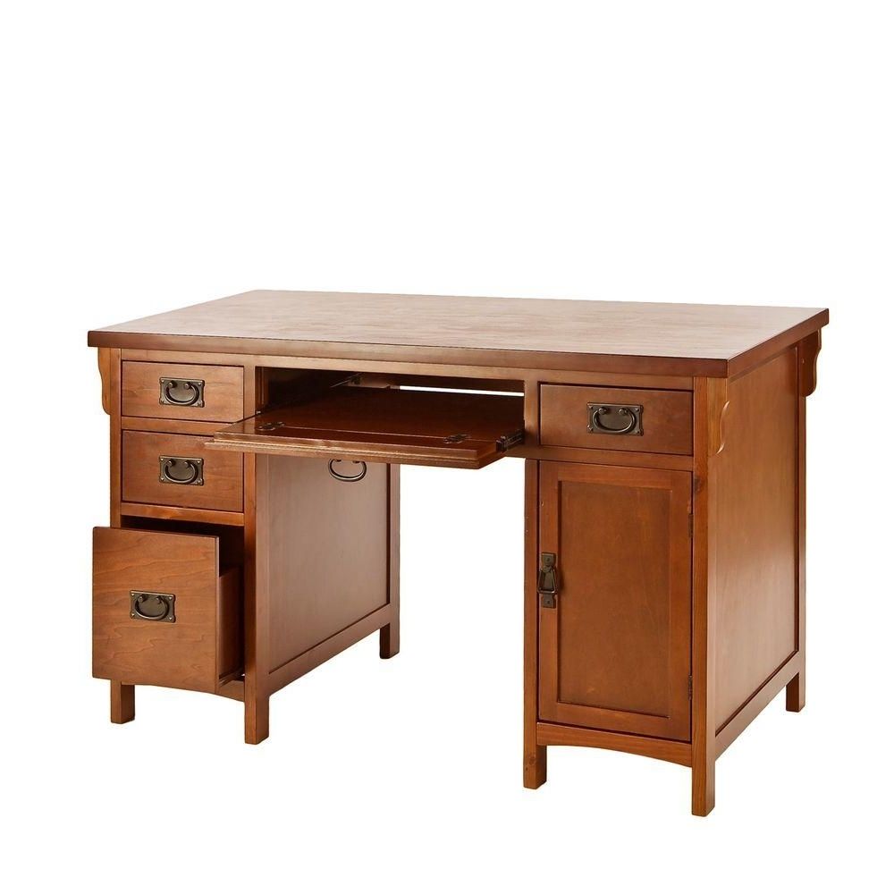 Well Known Computer Desks At Home Depot For Southern Enterprises Mahogany Storage Desk Ho8808 – The Home Depot (View 1 of 20)