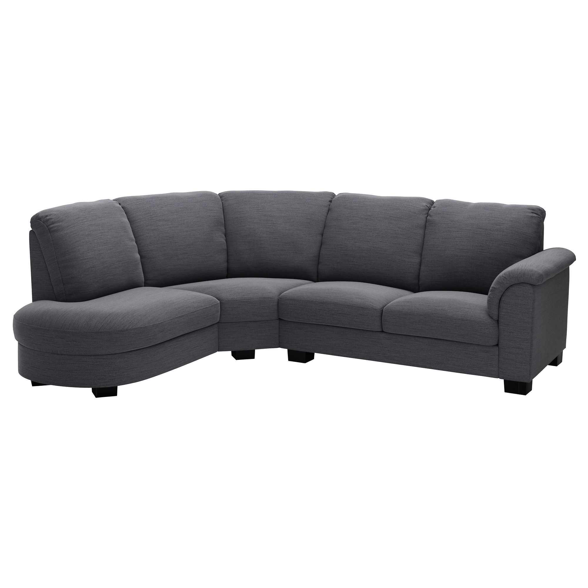 Well Known Corner Sofa Chairs Pertaining To Tidafors Corner Sofa With Arm Left – Dansbo Medium Brown – Ikea (View 6 of 20)