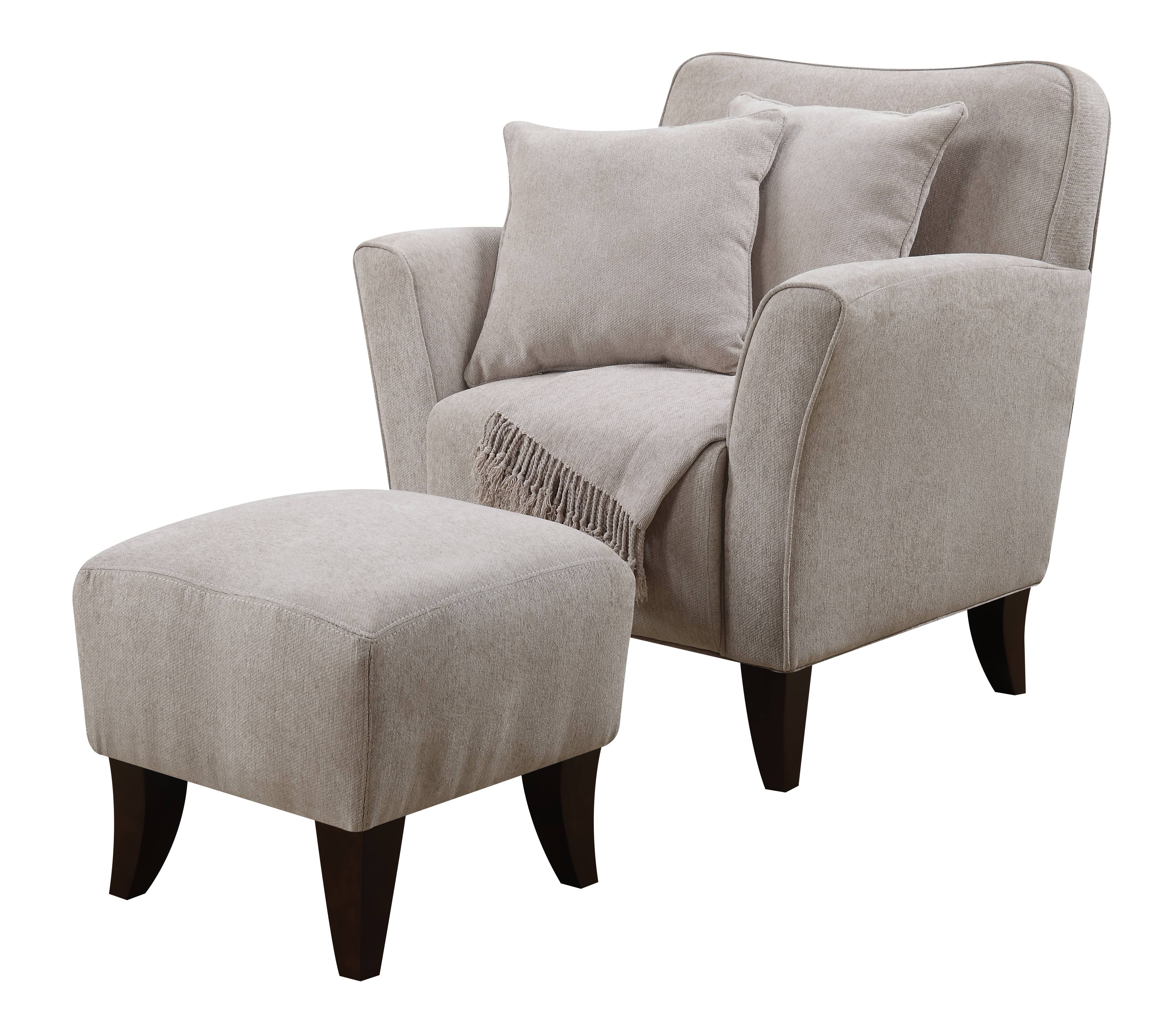 Well Known Cozy Accent Chair With Ottoman, Pillows And Throw (View 15 of 20)