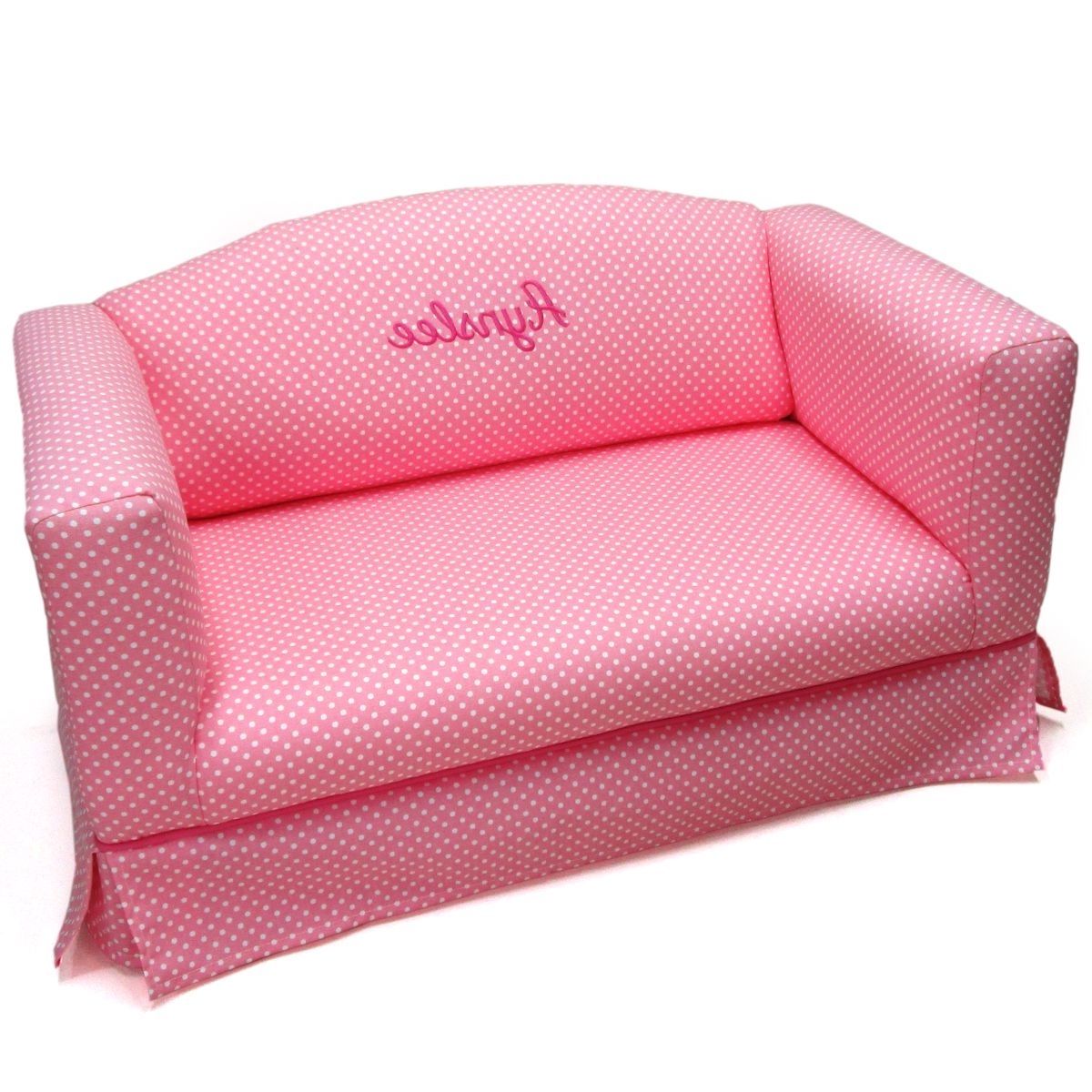 Well Known Kid's Sofa W/boxed Skirt (Photo 1 of 20)