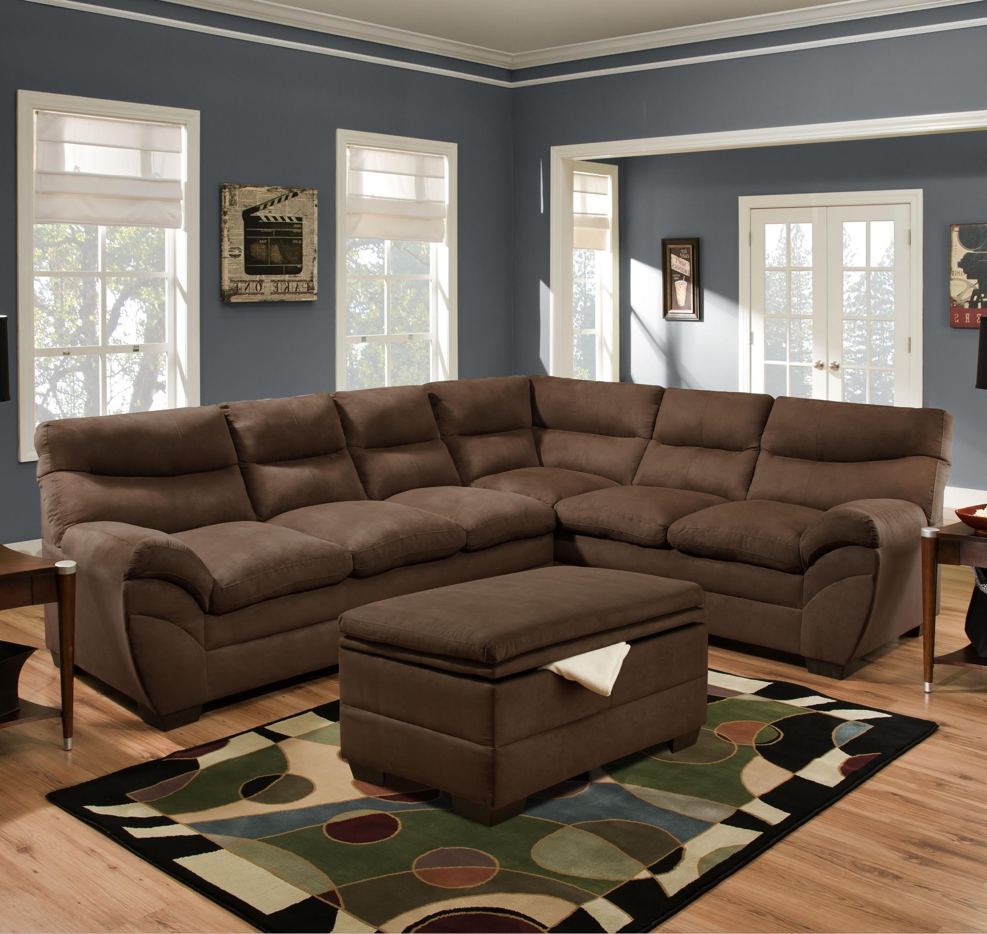 Well Known Simmons Upholstery 9515 Casual Sectional Sofa (View 1 of 20)