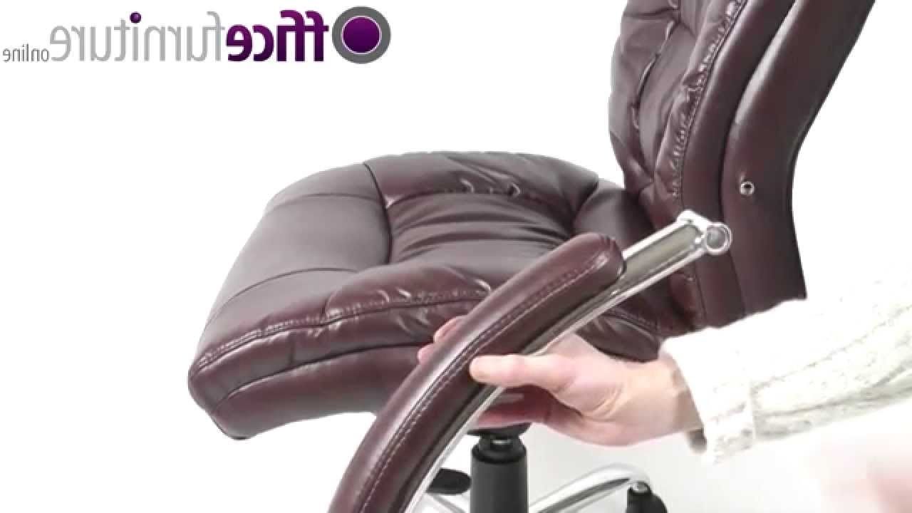 Well Known Verona Cream Executive Leather Office Chairs Within Verona Leather Office Chair Assembly – Youtube (View 1 of 20)