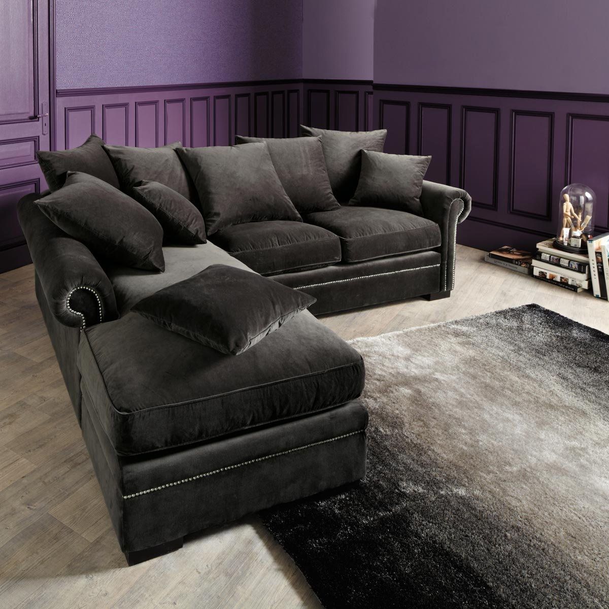 Well Liked Awesome Grey Velvet Sectional Sofa 37 For Your Sofas And Couches In Velvet Sectional Sofas (View 1 of 20)
