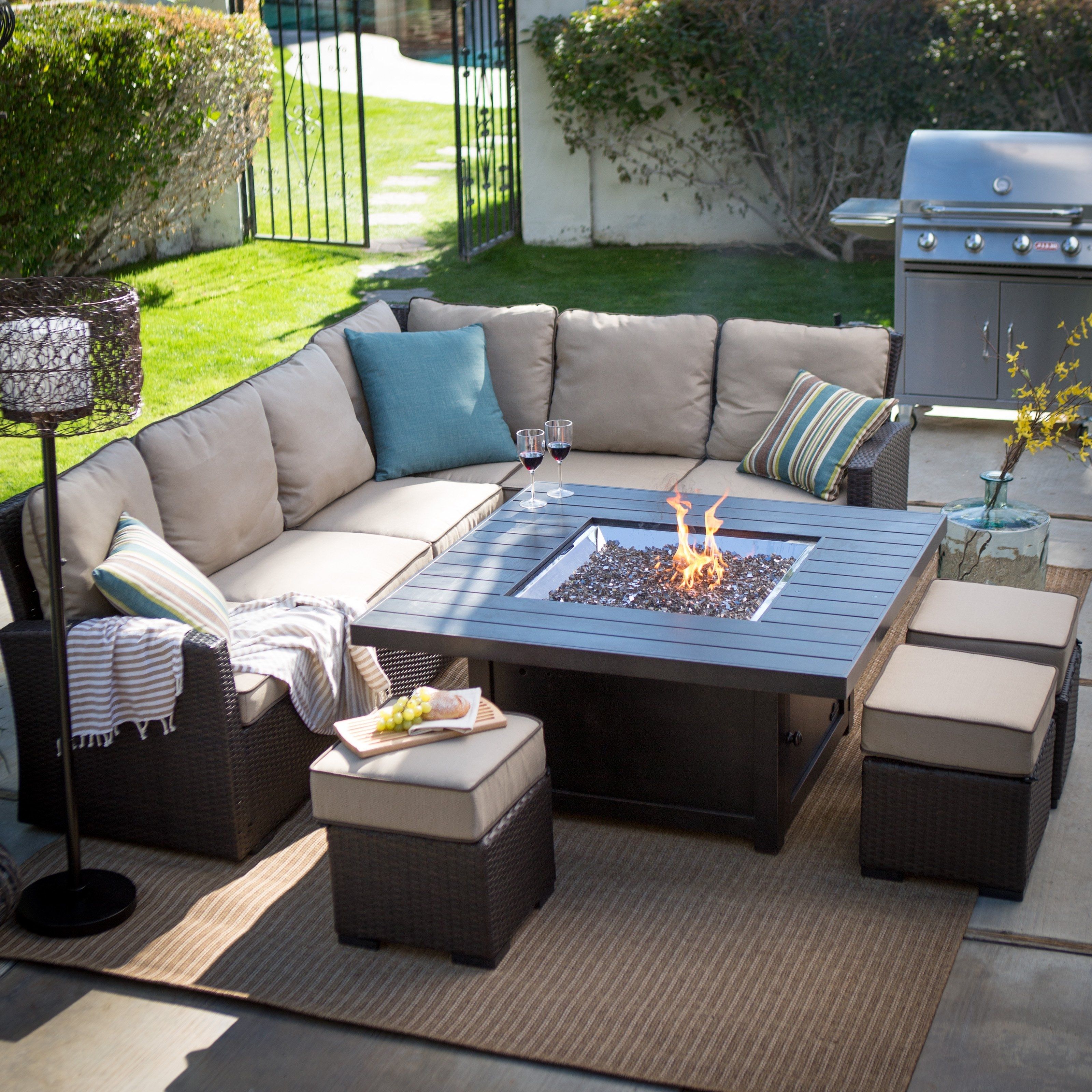 Well Liked Belham Living Monticello All Weather Outdoor Wicker Sofa Sectional With Patio Sofas (View 1 of 20)