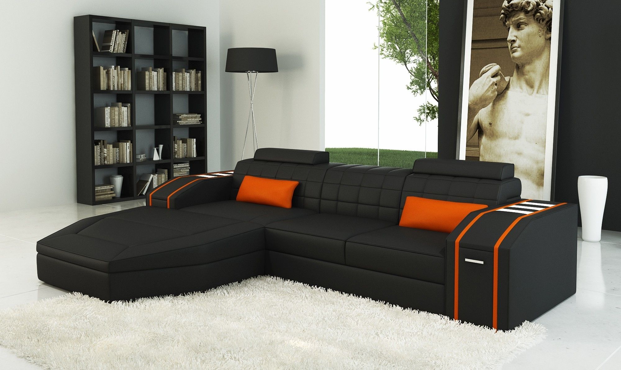 Well Liked Sofa. Extraordinary Cheap Black Sofa: Comfymodern Sofa Cheap Black Within Cheap Black Sofas (Photo 4 of 20)