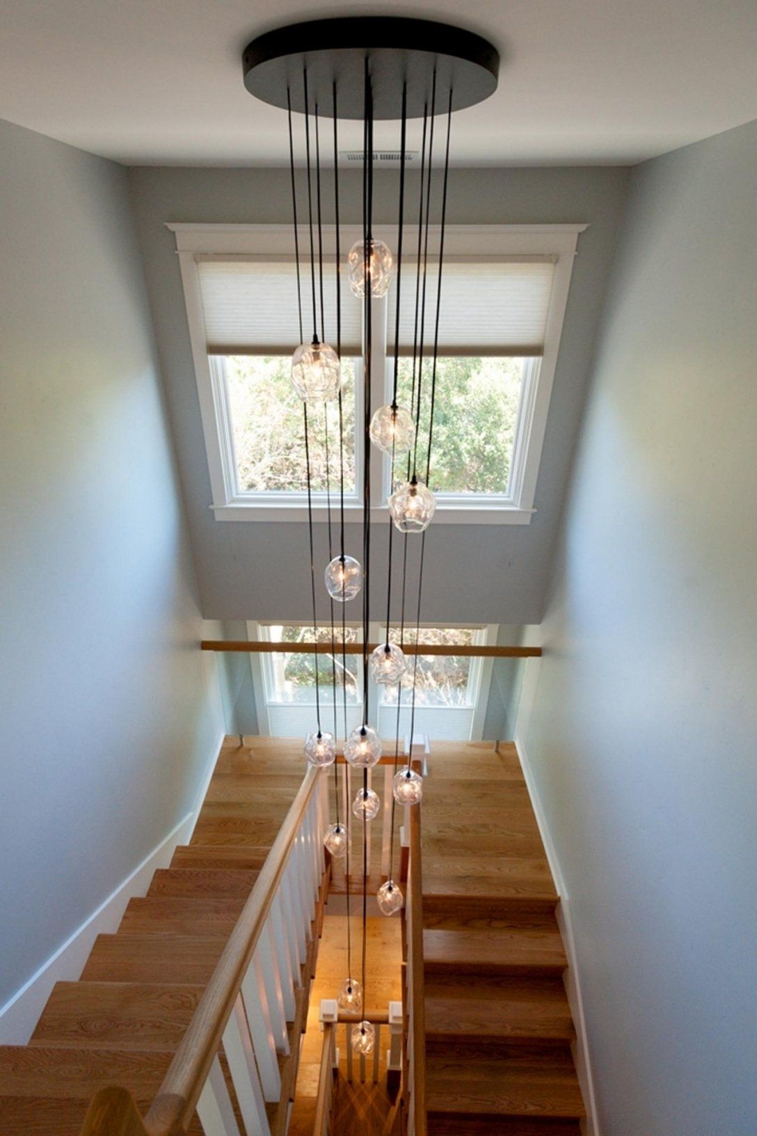 Well Liked Stairwell Chandelier Lighting Regarding Modern Stairwell Chandeliers (View 15 of 20)