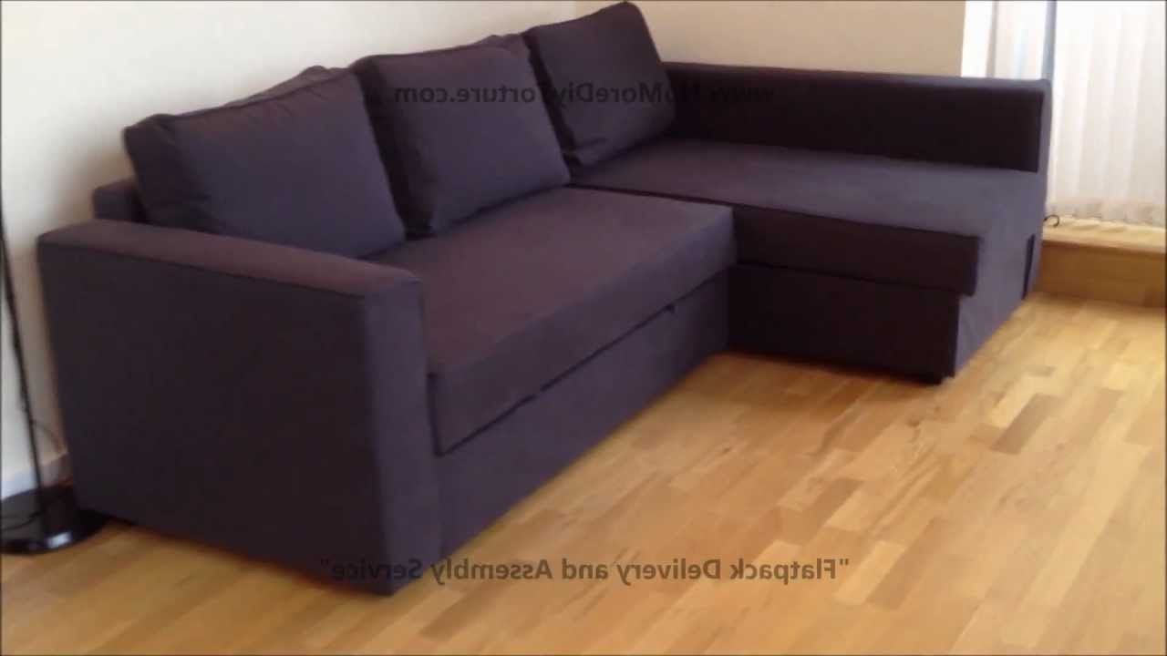 Widely Used Ikea Manstad Corner Sofa Bed With Storage – Youtube Throughout Manstad Sofas (View 1 of 20)