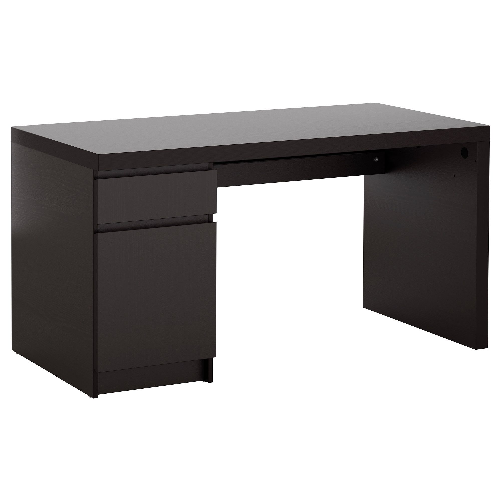 Widely Used Ikea Mn Computer Desks With Malm Desk – Black Brown – Ikea (View 19 of 20)