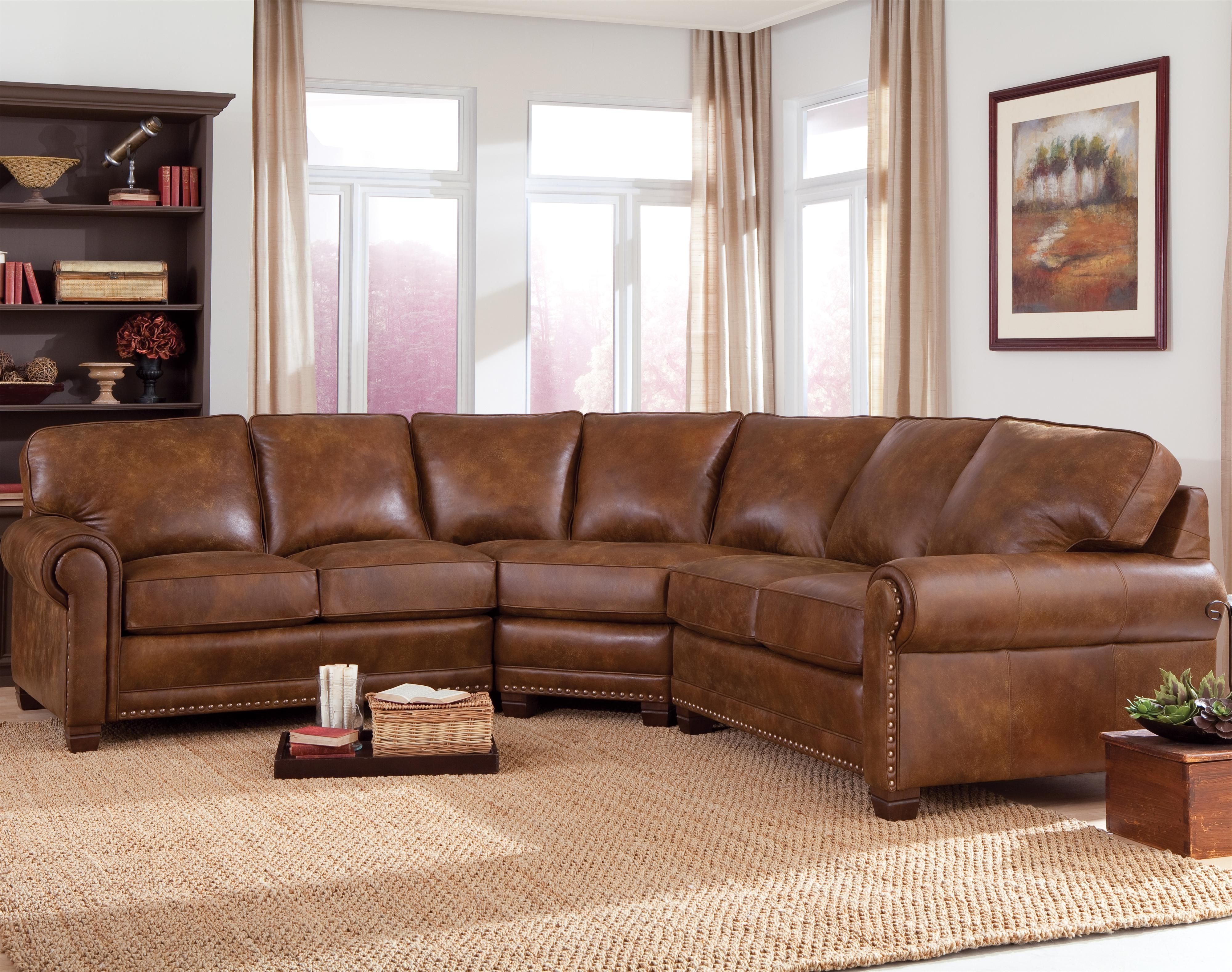 Widely Used Traditional 3 Piece Sectional Sofa With Nailhead Trimsmith Within Sectional Sofas Under  (View 14 of 20)