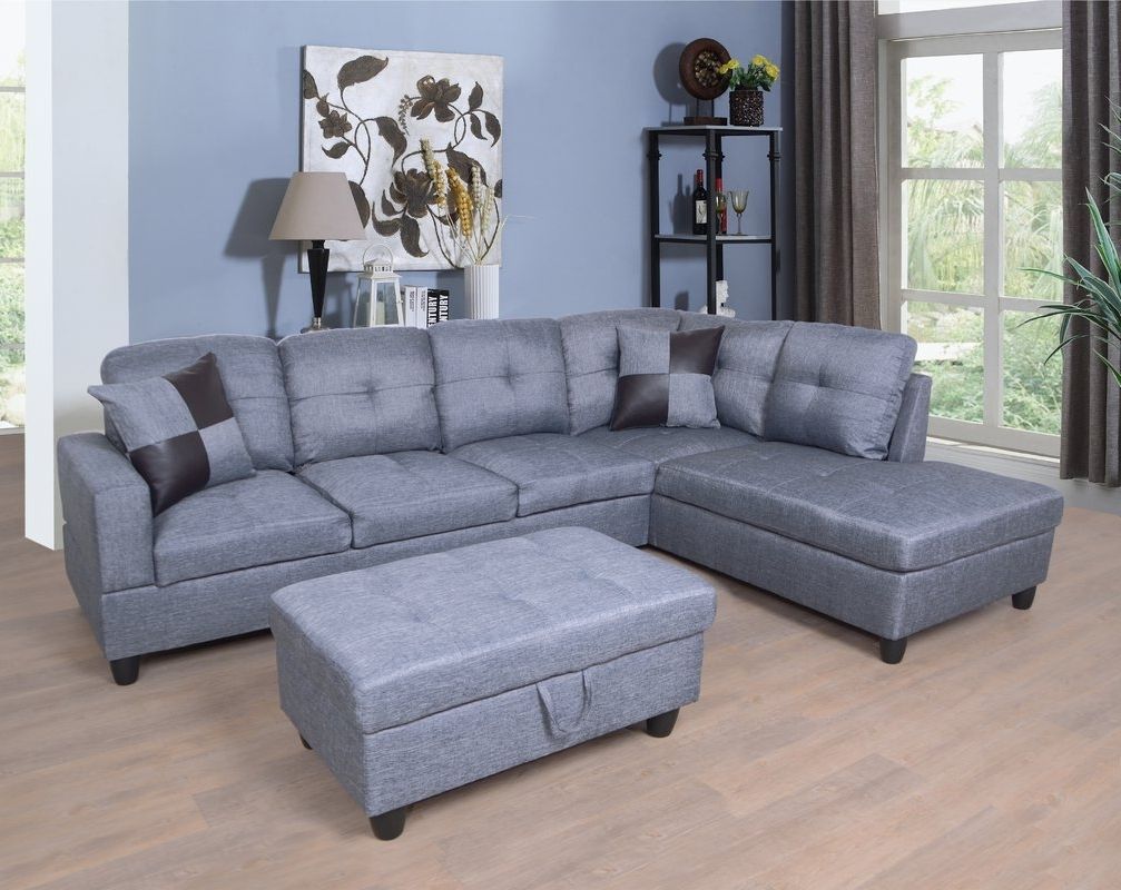 Winston Porter Fava Sectional With Ottoman & Reviews (View 13 of 20)