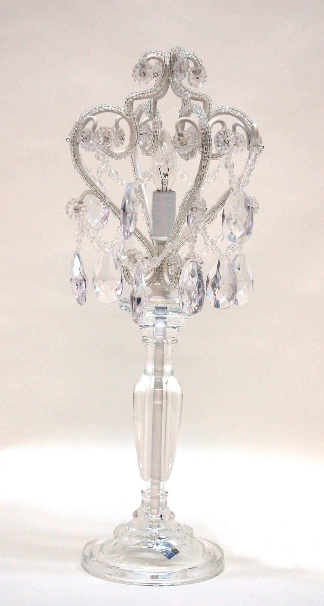 2018 Chandeliers : Small Crystal Chandelier New Nightstands Crystal Glass Intended For Crystal Table Chandeliers (View 11 of 20)