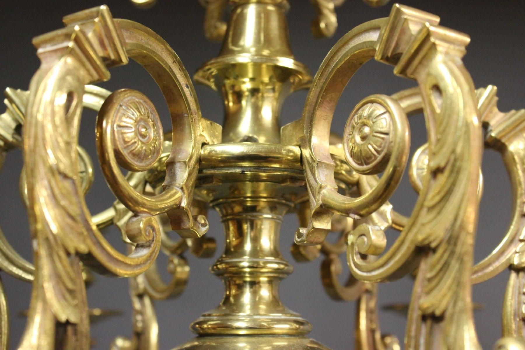 2019 Brass Chandeliers In Antique Brass Church Chandelier, 1850s For Sale At Pamono (View 10 of 20)