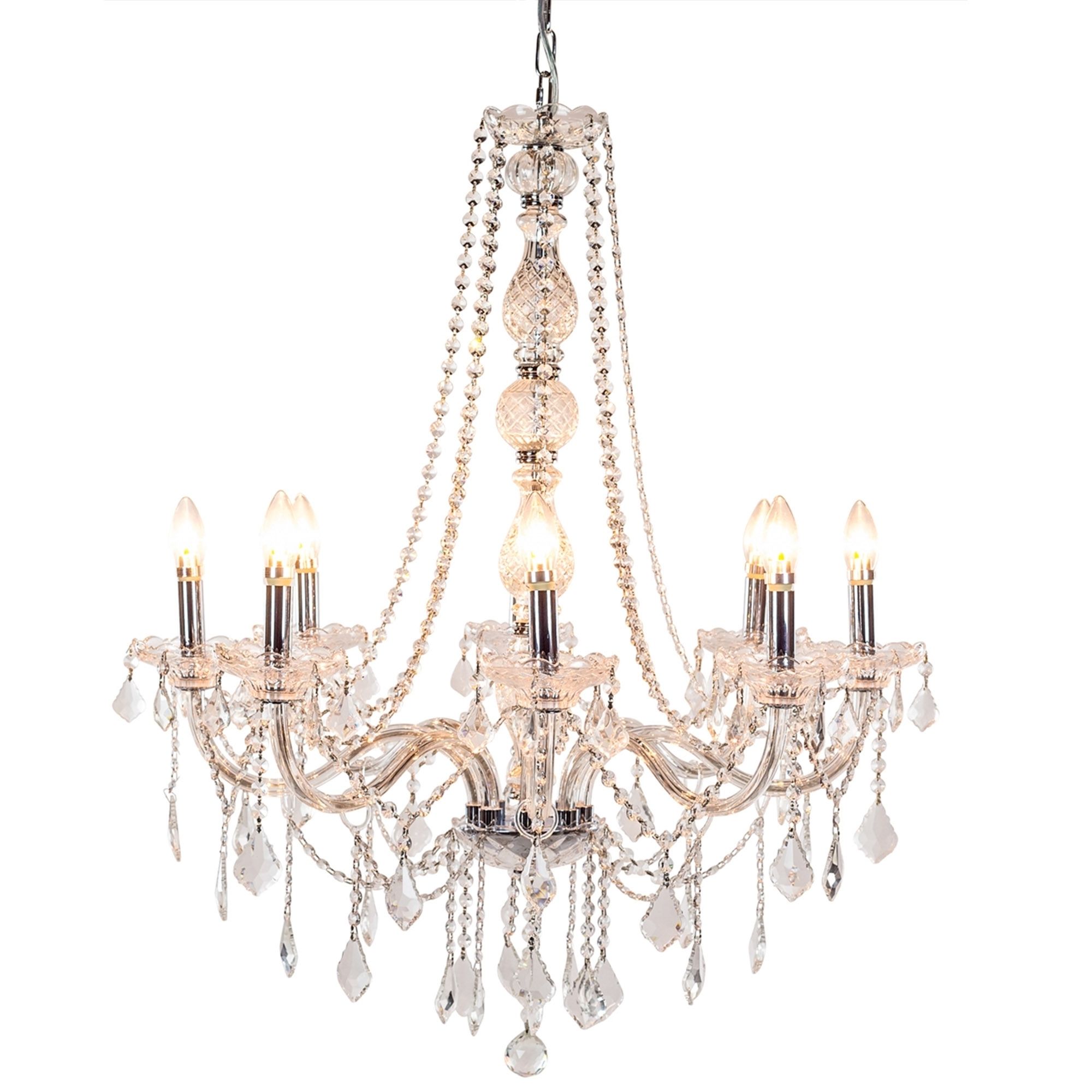 8 Branch Antique French Style Chandelier (View 9 of 20)