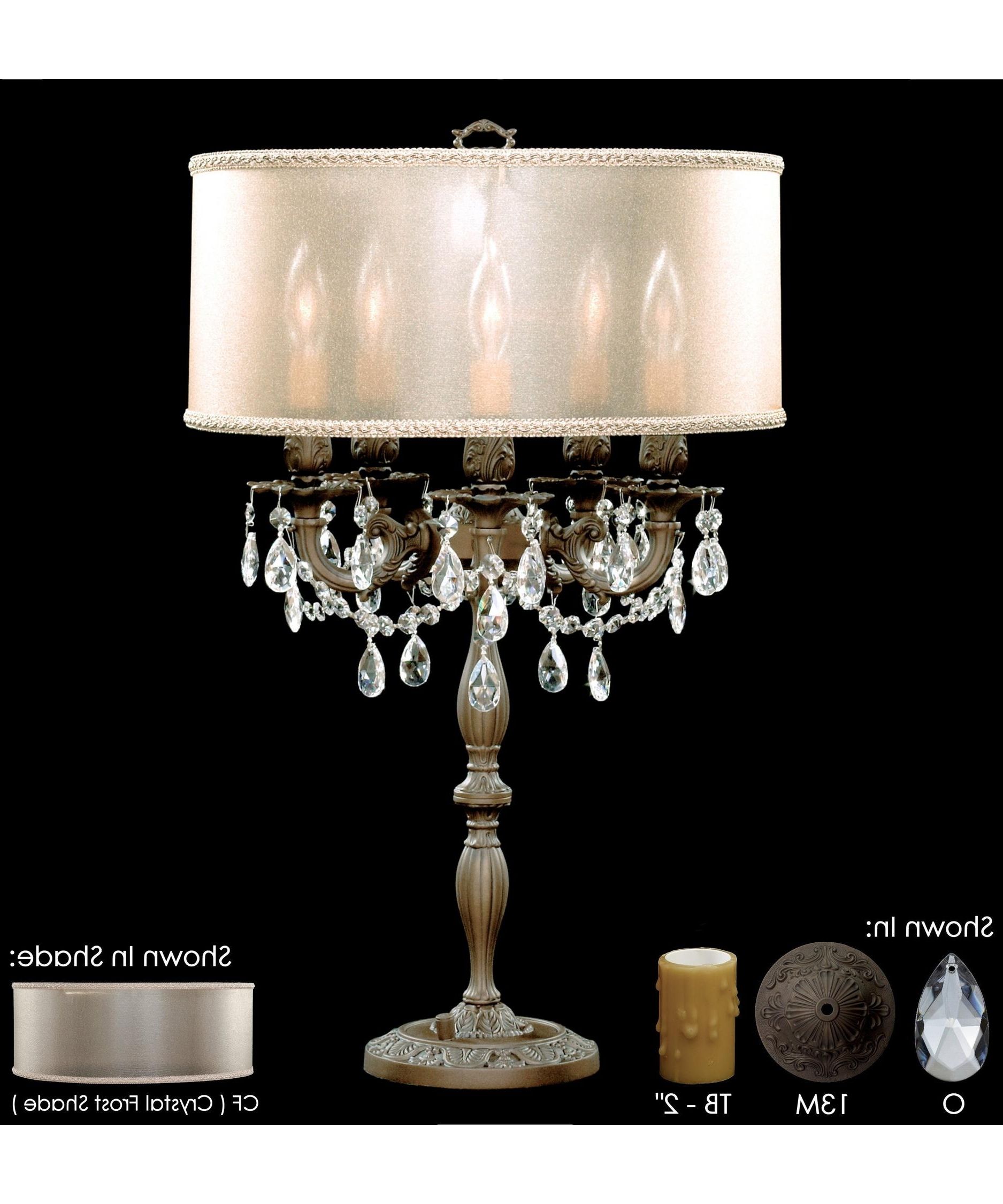 American Brass And Crystal Tl6505 Llydia 26 Inch High Table Lamp In Favorite Crystal Table Chandeliers (View 6 of 20)