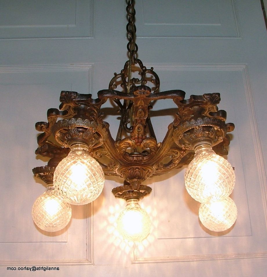 Cast Iron Antique Chandelier Inside Well Known Vintage Bohemian Chandelier Lighting Antique Cast Iron Hanging (View 20 of 20)
