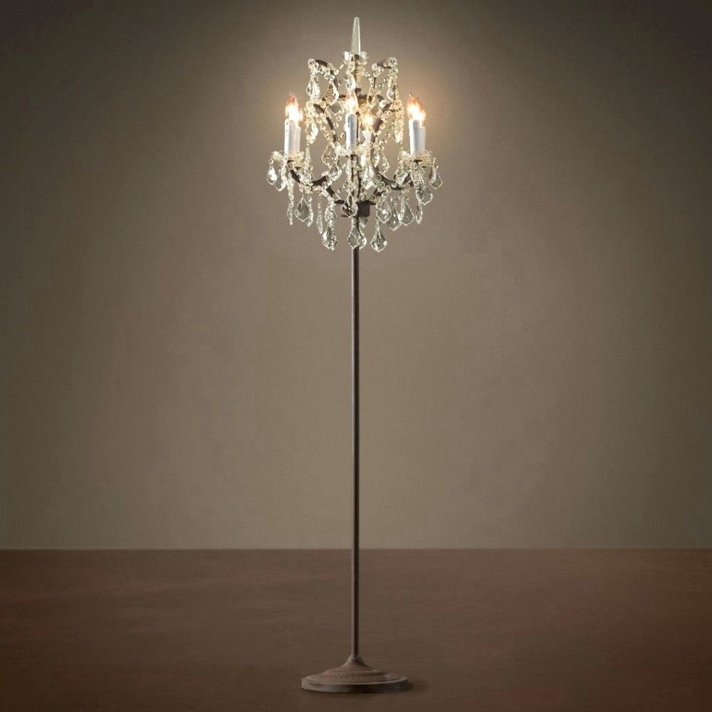 Chandeliers ~ Crystal Chandelier Standing Lamps Full Size Of Within Recent Chandelier Night Stand Lamps (View 16 of 20)