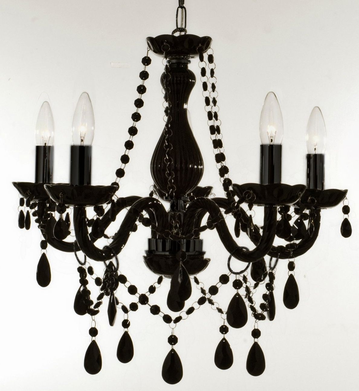 Chandeliers Design : Wonderful Black Wrought Iron Candle Chandelier Inside Most Recently Released Hanging Candelabra Chandeliers (View 10 of 20)