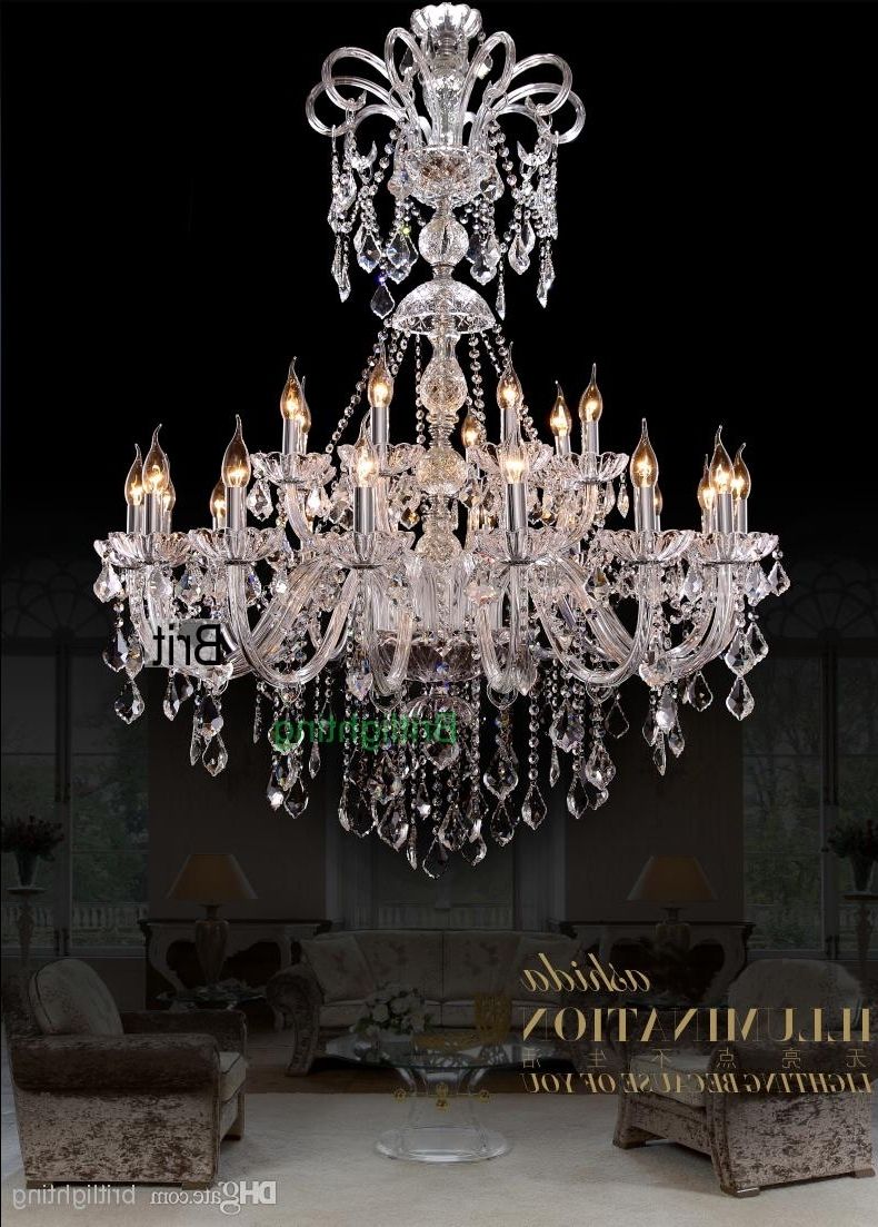 Chandeliers Vintage With Most Up To Date Extra Large Foyer Chandelier Vintage Chandeliers Modern Crystal (View 4 of 20)