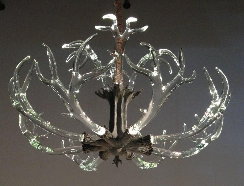 Cheap Faux Crystal Chandeliers In Latest The Crystal Antler Chandelier From Lawson Glass (View 13 of 20)