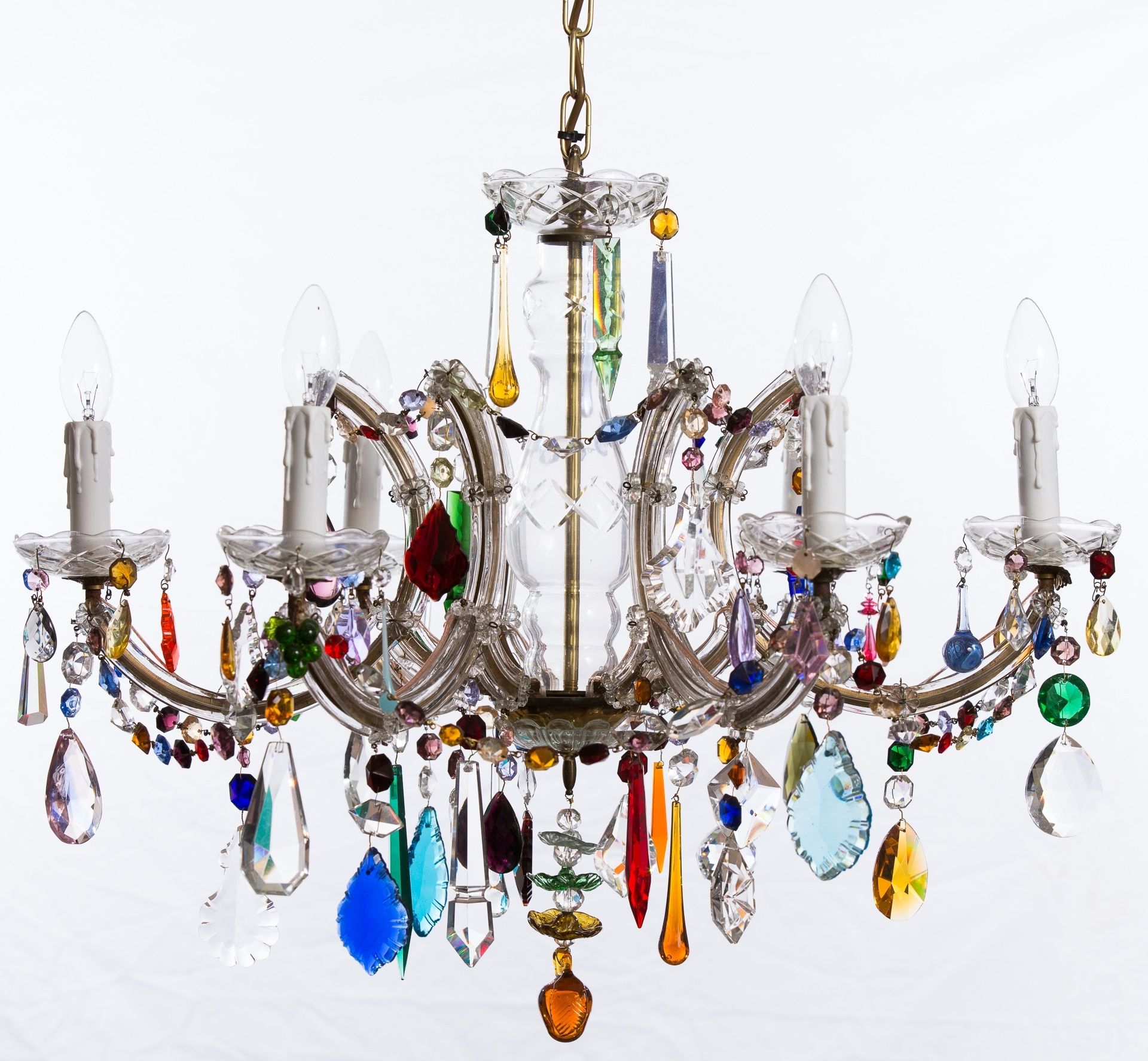 Coloured Chandeliers Regarding Well Known The Vintage Chandelier Companymulti Coloured Archives – The Vintage (View 7 of 20)