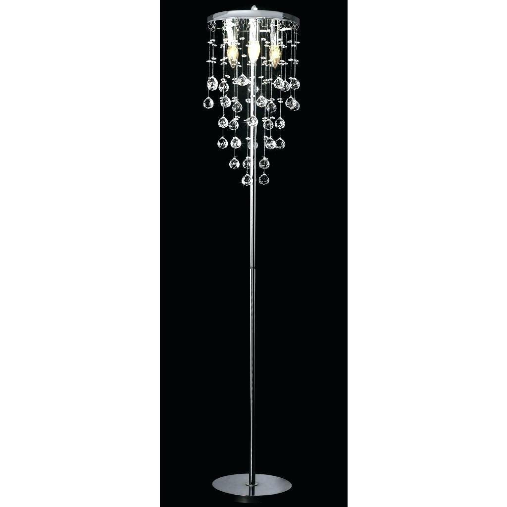 Current Black Chandelier Standing Lamps Throughout Chandeliers Design : Wonderful Chandelier Standing Lamp Crystal (View 11 of 20)