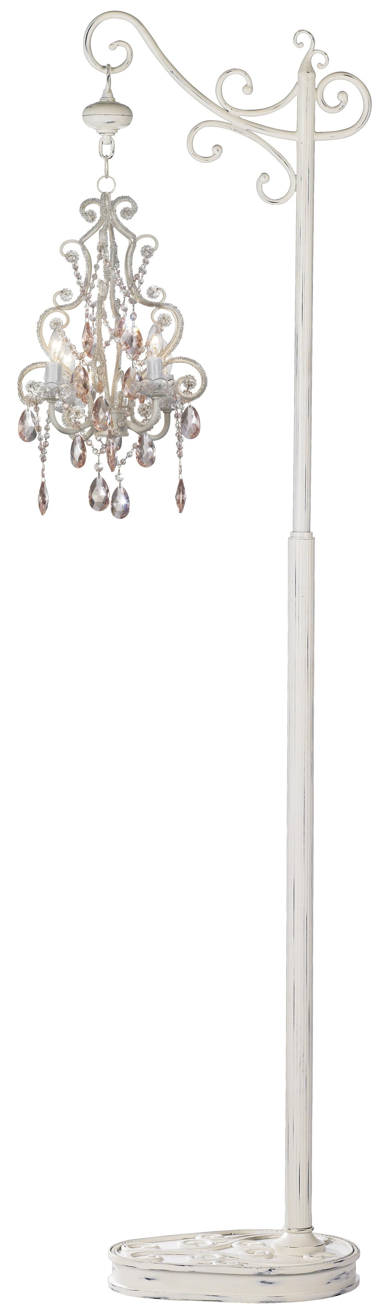 Denise Case (princessbridal3) Leila Collection Pink And Clear Glass Throughout Latest Free Standing Chandelier Lamps (View 4 of 20)