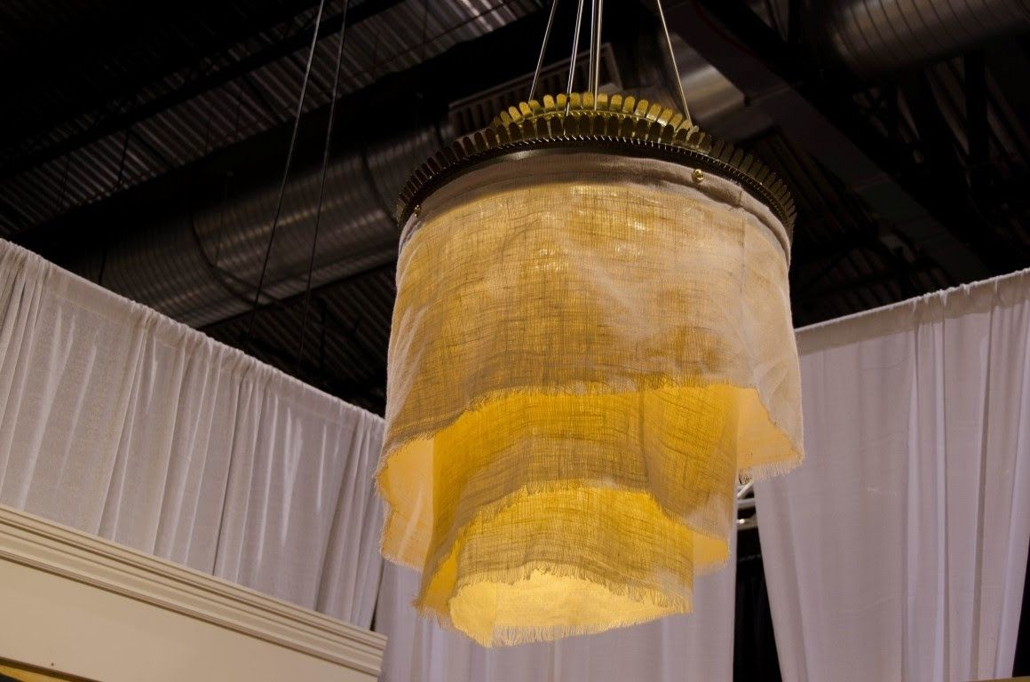 Famous Linen Chandeliers Pertaining To Diy: How To Build A Linen Drum Shade Chandelier For Under $52 – Youtube (View 1 of 20)