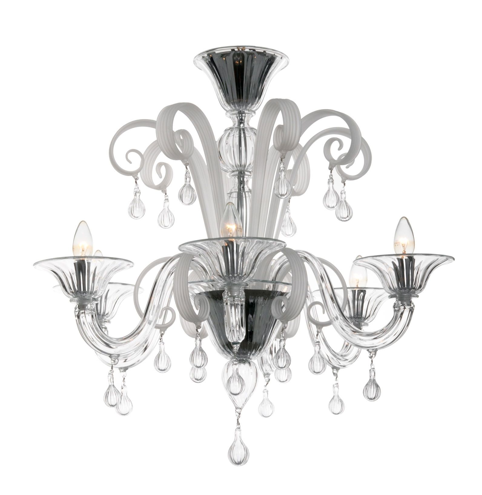 Glass Chandelier : Home Decoration Lighting Font B Rectangular B Throughout Famous Black Glass Chandeliers (View 14 of 20)