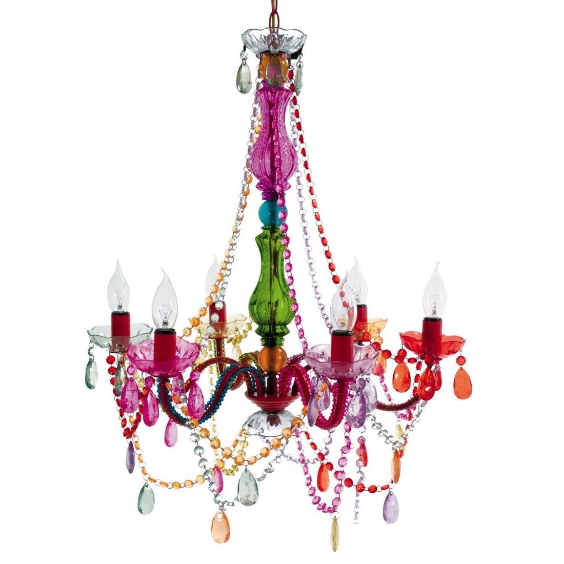 Gypsy Chandelier Adds A Touch Of Outrageous Baroque Class To Any Pertaining To Trendy Multi Colored Gypsy Chandeliers (Photo 1 of 20)