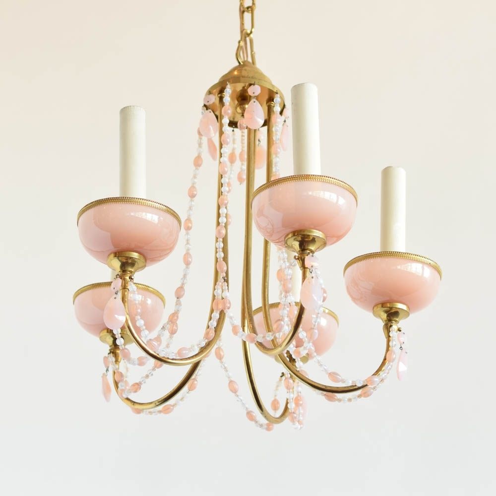 Italian Chandeliers Intended For Current Italian Chandelier W/pink Crystals – The Big Chandelier (View 3 of 20)