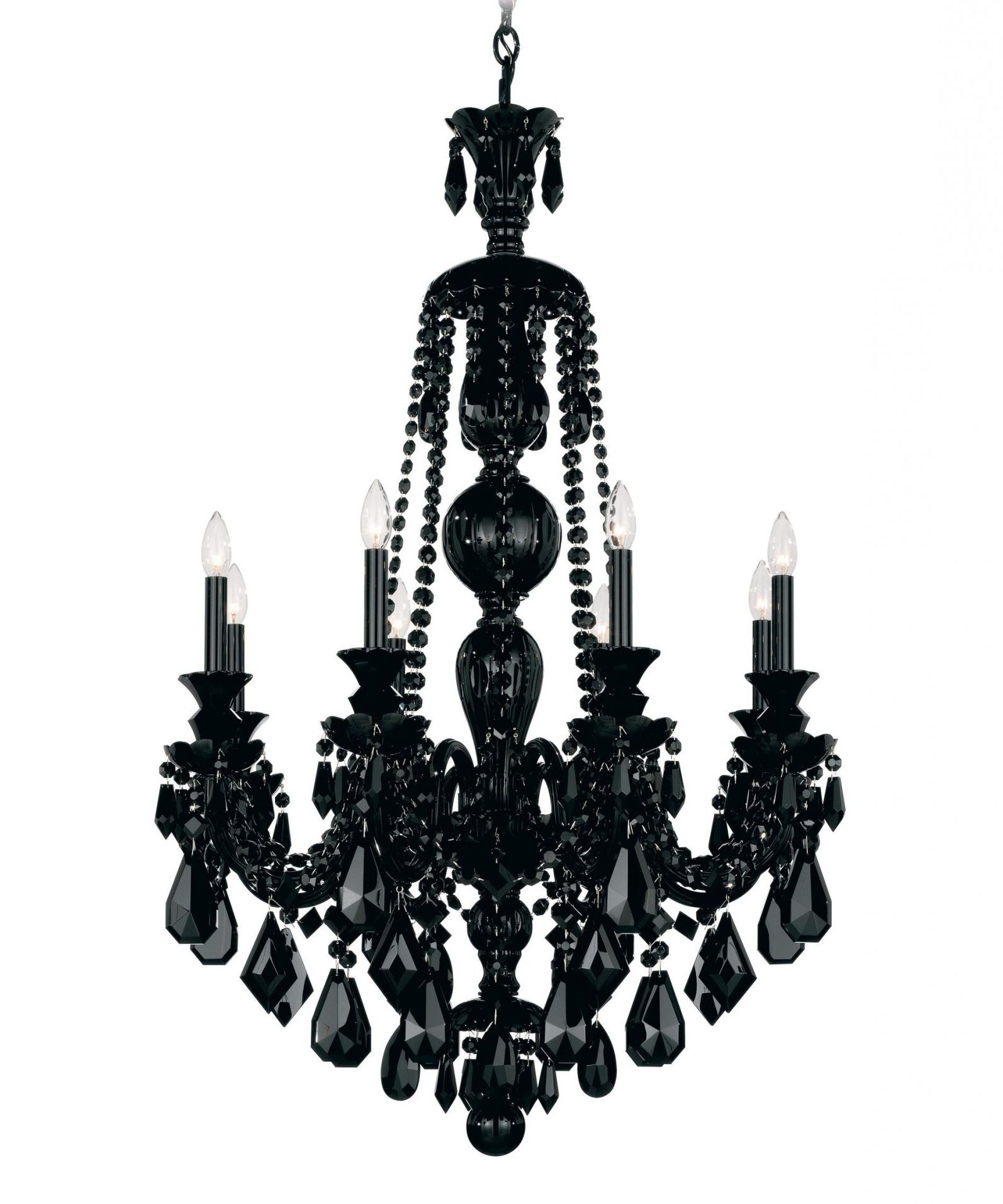 Jet Black Gothic Chandelier – Chandelier Designs Pertaining To Well Known Black Gothic Chandelier (View 2 of 20)