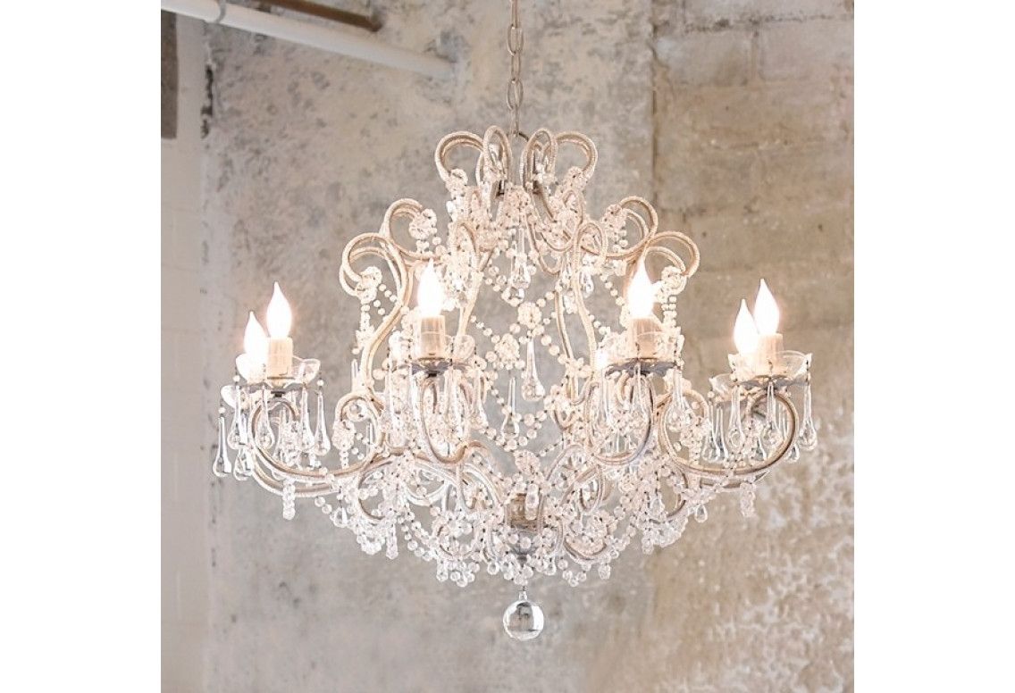 Latest Shabby Chic Chandeliers Intended For Shabby Chic Chandelier Adds Ambiance To Your Room (Photo 1 of 20)