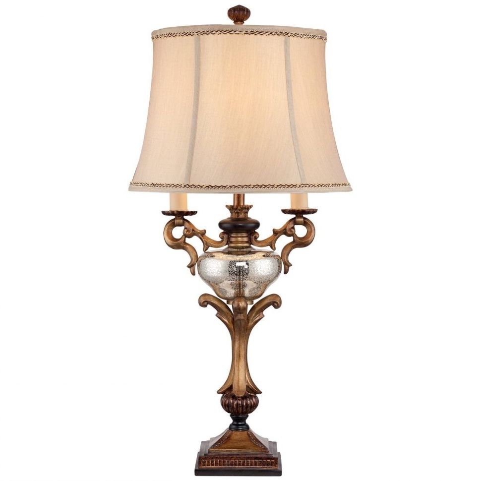 Lighting : Glamorous Candelabra Table Lamp Black Light Antique Brass With Regard To Current Faux Crystal Chandelier Table Lamps (View 6 of 20)