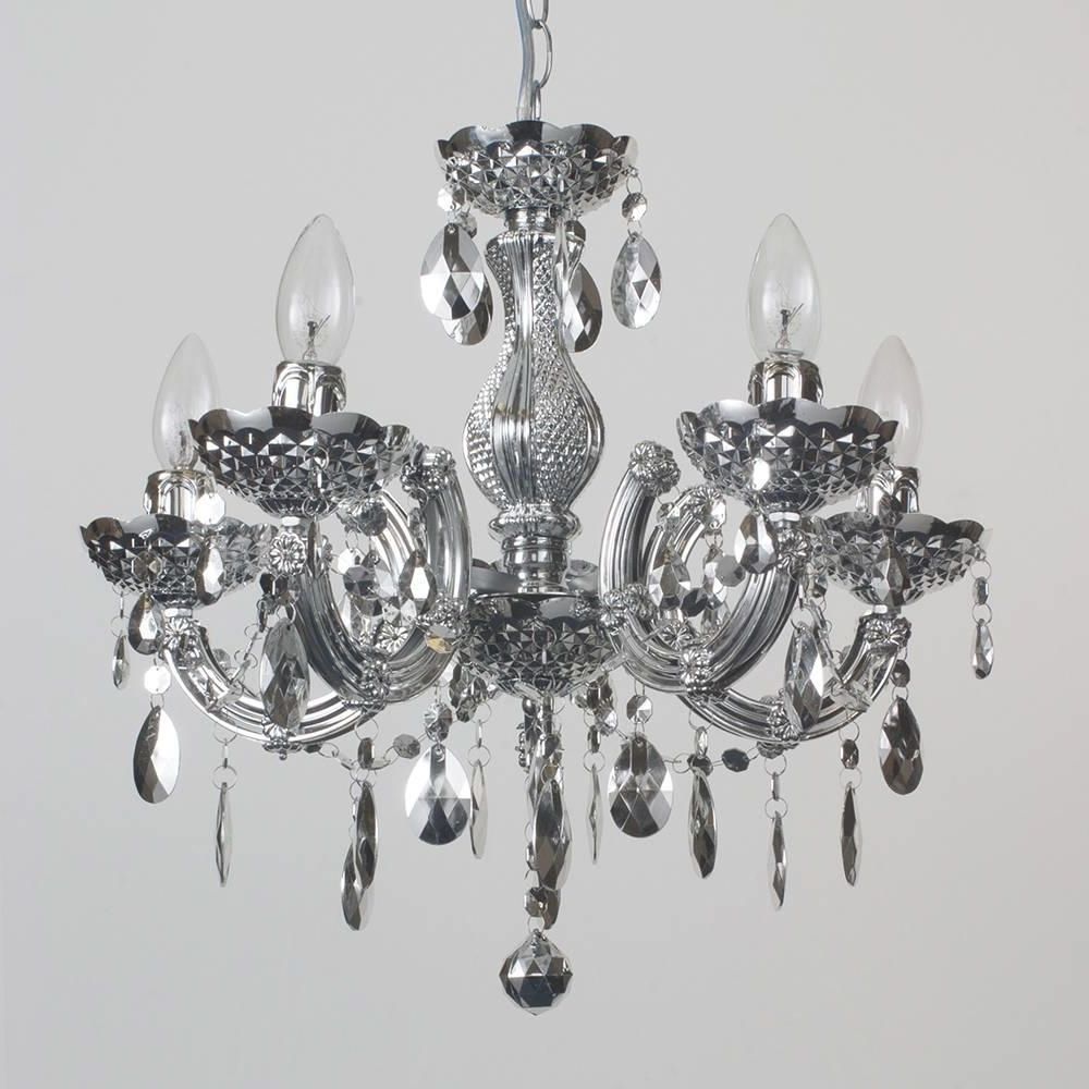 Marie Therese Chandelier 5 Light Dual Mount – Silver From Litecraft In Favorite Silver Chandeliers (View 9 of 20)