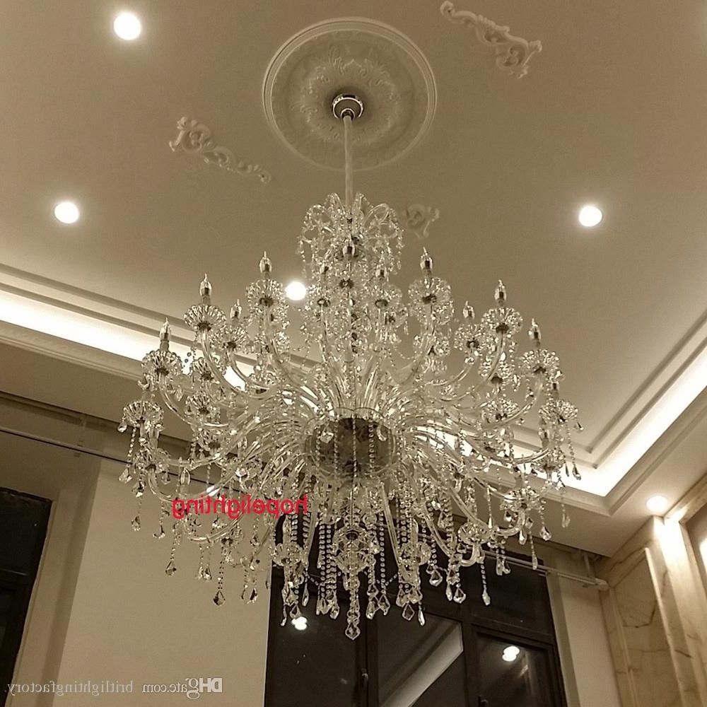 Modern Large Crystal Chandelier For Foyer Big Crystal Chandelier Throughout 2018 Big Crystal Chandelier (View 1 of 20)