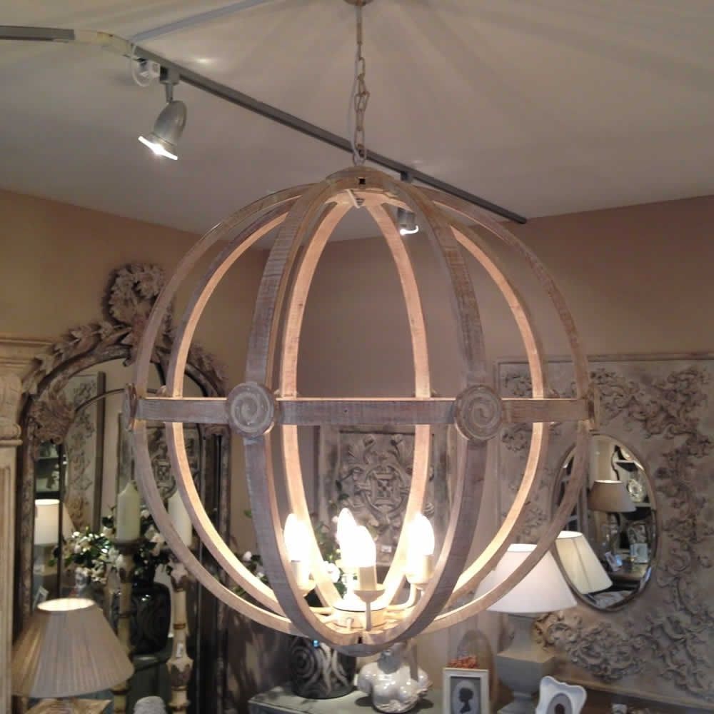 Most Current Extra Large Chandelier Lighting Throughout Extra Large Round Wooden Orb Chandelier Stunning Rustic Light (View 14 of 20)