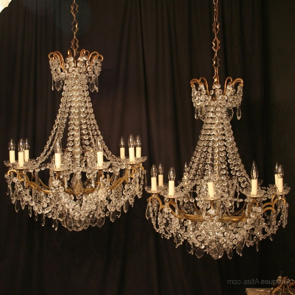 Most Current French Antique Chandeliers Regarding Antiques Atlas – A French Pair Of 10 Light Antique Chandeliers (View 7 of 20)