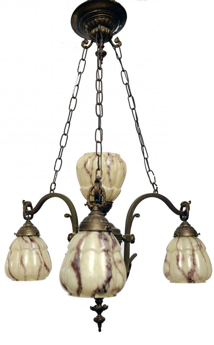 Most Current Vintage French Copper Chandelier For Sale At Pamono Pertaining To Copper Chandeliers (View 17 of 20)