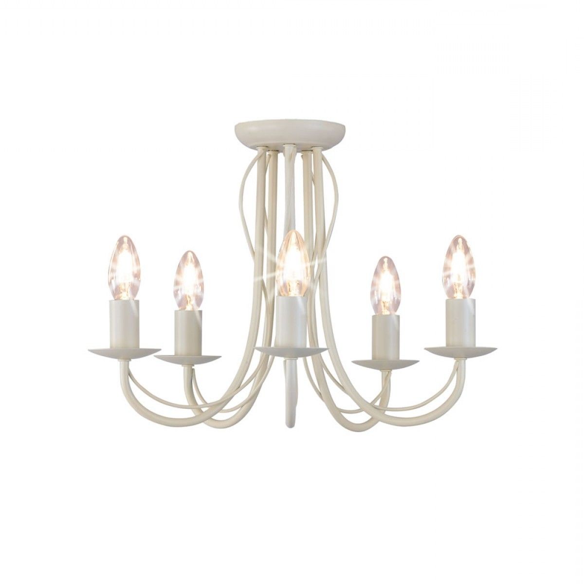 Most Popular Cream Chandelier Lights Throughout Arm Chandelier Metal Ceiling Light Fitting Cream (Photo 1 of 20)