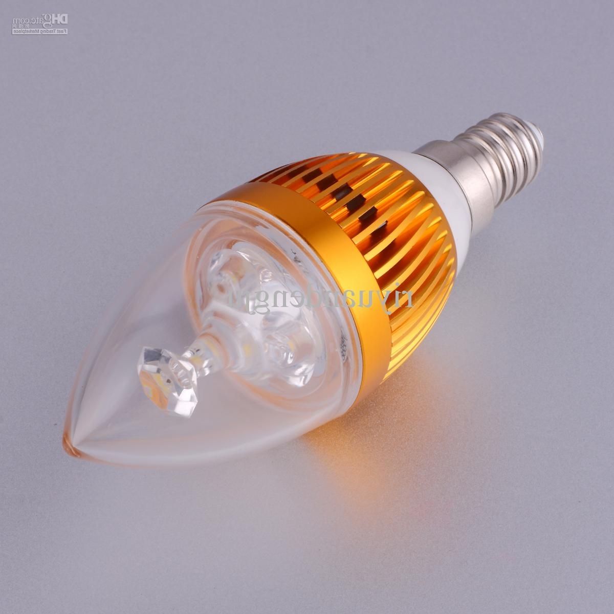 Most Popular Led Bulb Led Candle Light The Chandelier Bulb 3w Energy Saving Lamps Throughout Led Candle Chandeliers (View 6 of 20)